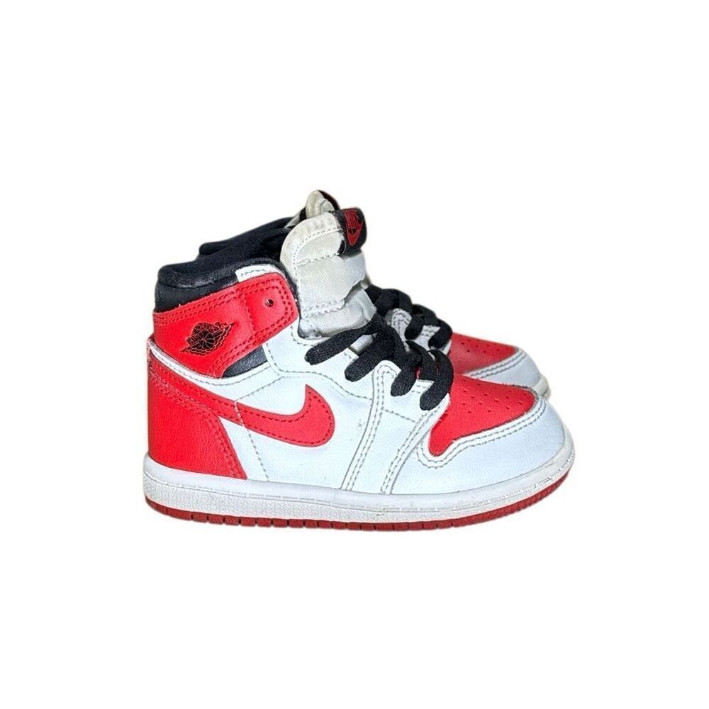 Jordan 1 High OG Heritage Toddler Size 7C AQ2665-161 Air Jordan Retro White Red
